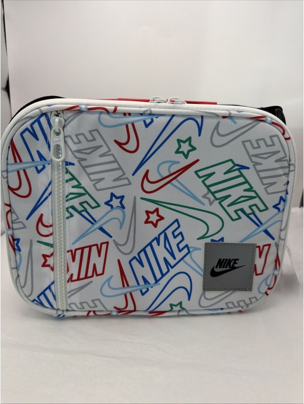 Nike Futura Fuel Pack Lunch Box White Multi Insulated Bag 9A2929-W4H